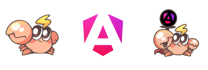 Rspack and Angular logo